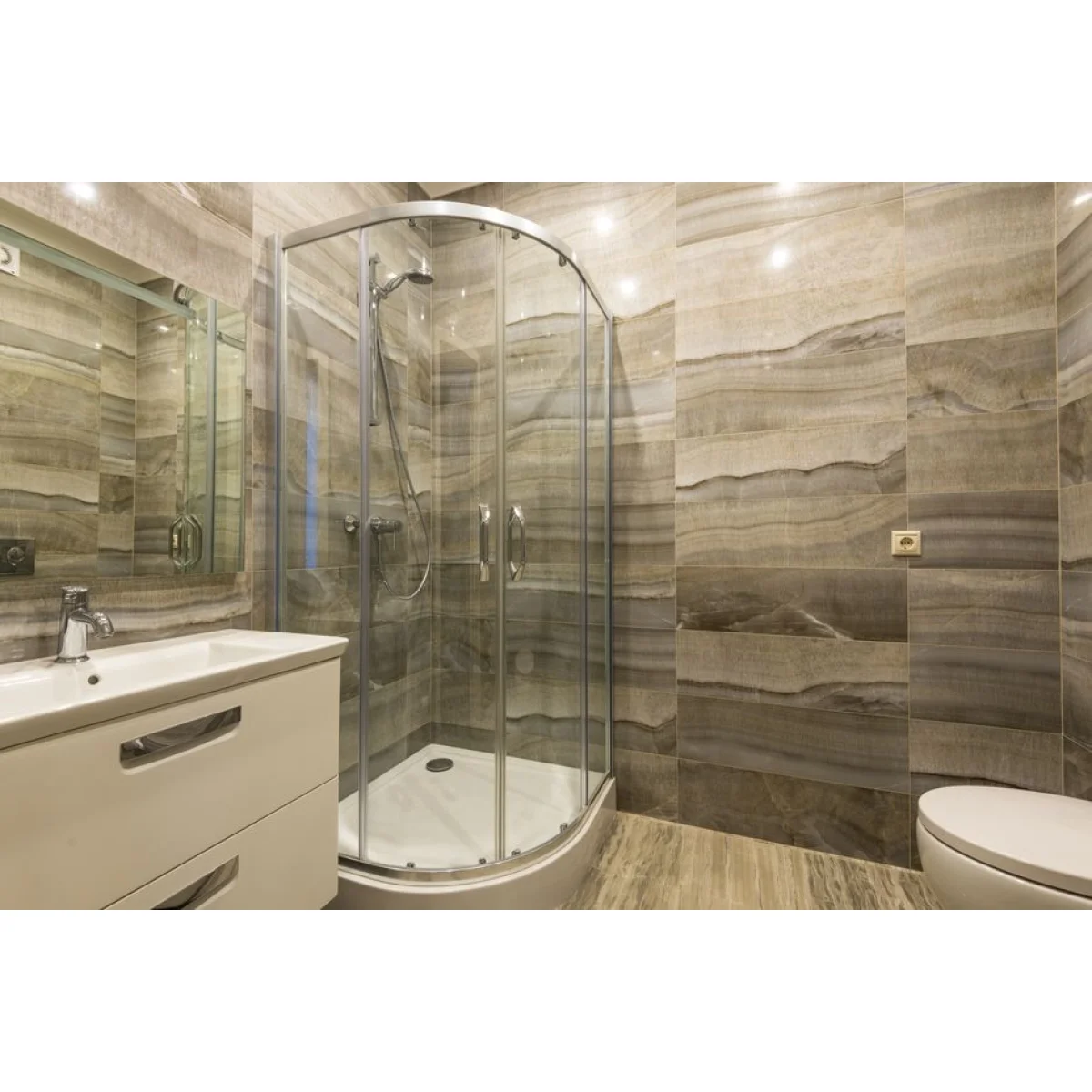Frameless Glass Shower Enclosure